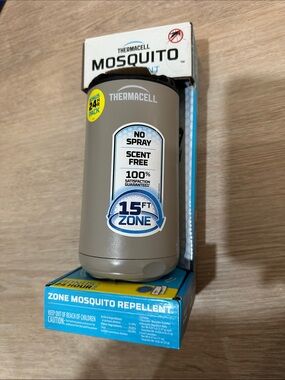 NEW Thermacell Mosquito REPELLENT Patio Shield 15 ft ZONE NO SPRAY Refillable